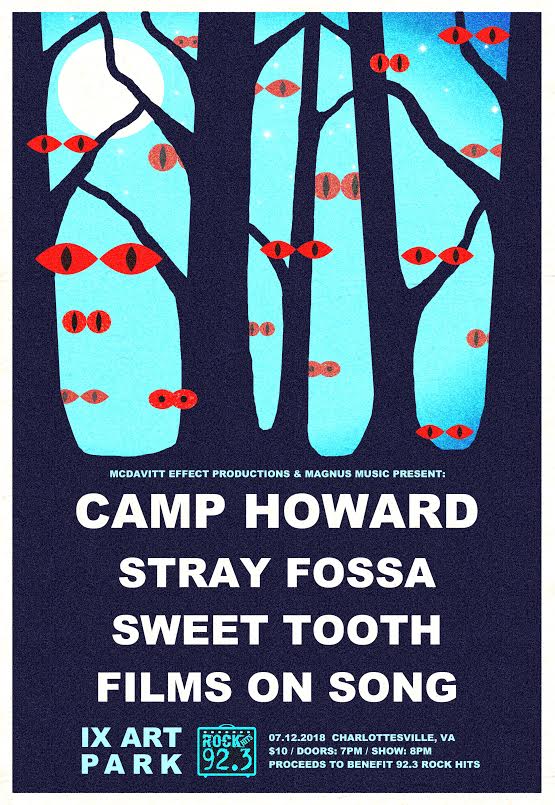 Camp Howard, Stray Fossa and more IX Art Park 7/12/18